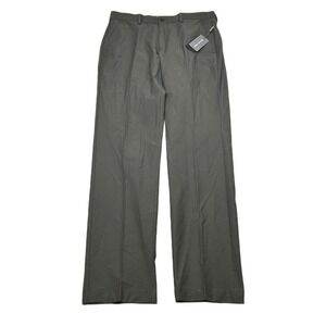 Michael Kors Performance Dress Pants Mens 34x32 Army Green Classic Fit‎ NEW